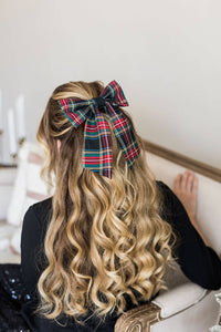 Tartan Lucy Bow Barrette