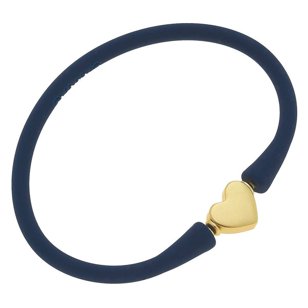 Bali Heart Bead Silicone Children's Bracelet