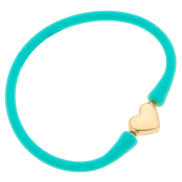 Bali Heart Bead Silicone Children's Bracelet
