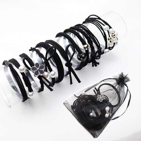 12 Piece Hair Tie Set in Bag