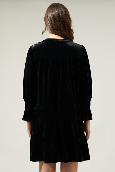 Lagoon Velvet Dress