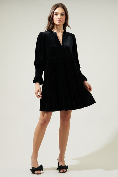 Lagoon Velvet Dress