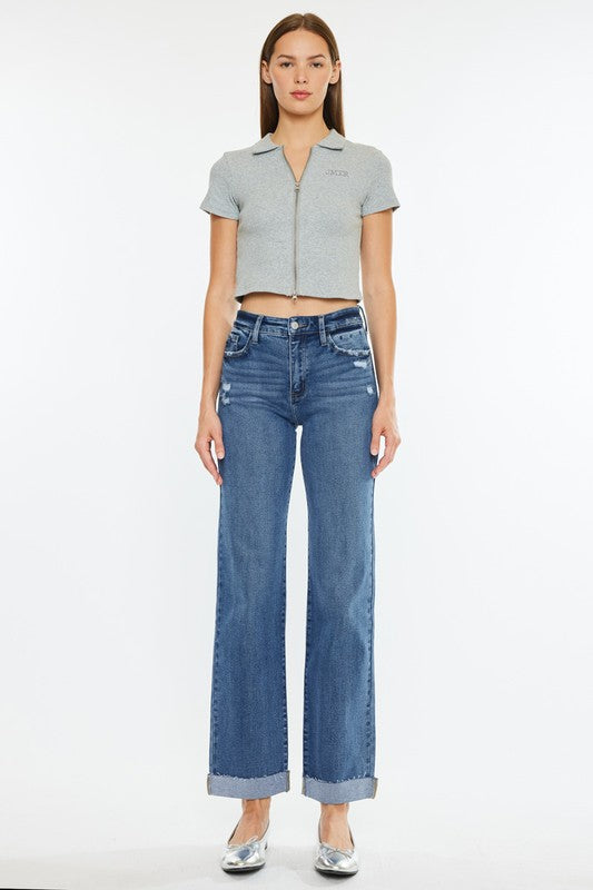 High Rise True Straight Jean
