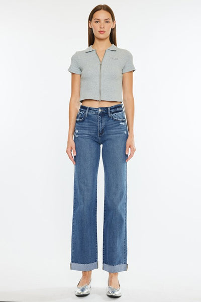 High Rise True Straight Jean