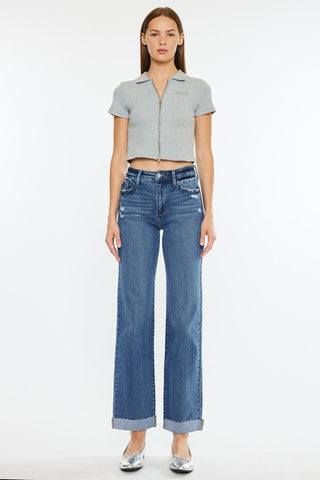 High Rise True Straight Jean