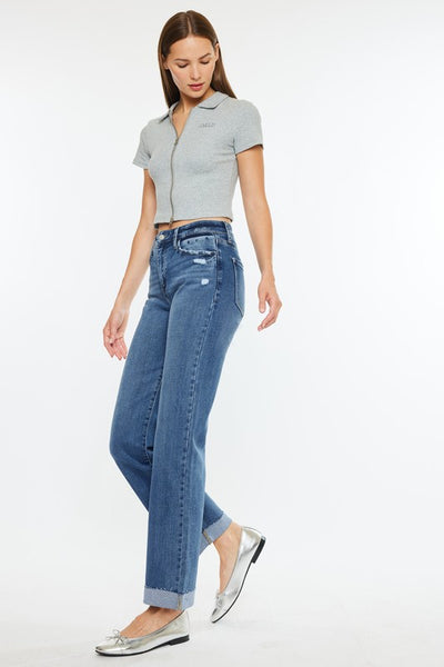 High Rise True Straight Jean