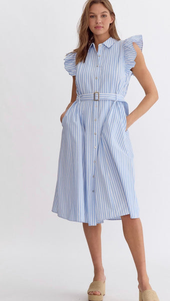 Belted Shirt Dress