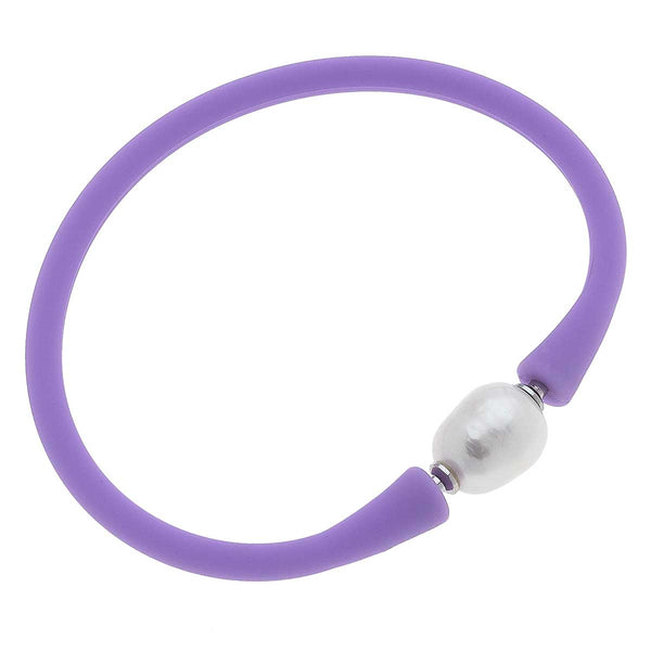 Bali Freshwater Pearl Silicone Children's Bracelet