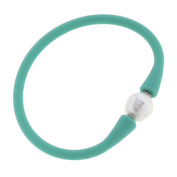 Bali Freshwater Pearl Silicone Children's Bracelet