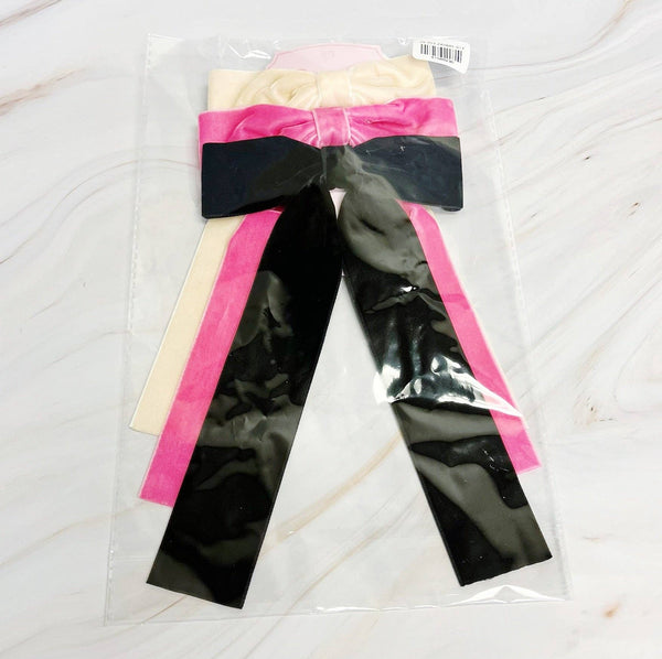 Simply Velvet Bow Hair Clip
