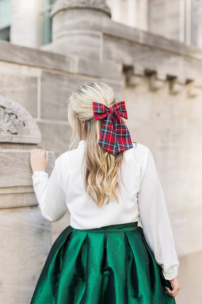 Tartan Lucy Bow Barrette