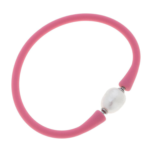 Bali Freshwater Pearl Silicone Children's Bracelet