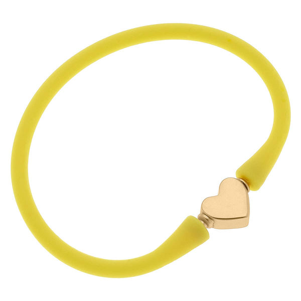 Bali Heart Bead Silicone Children's Bracelet