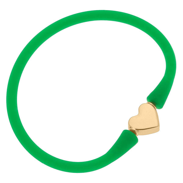 Bali Heart Bead Silicone Children's Bracelet