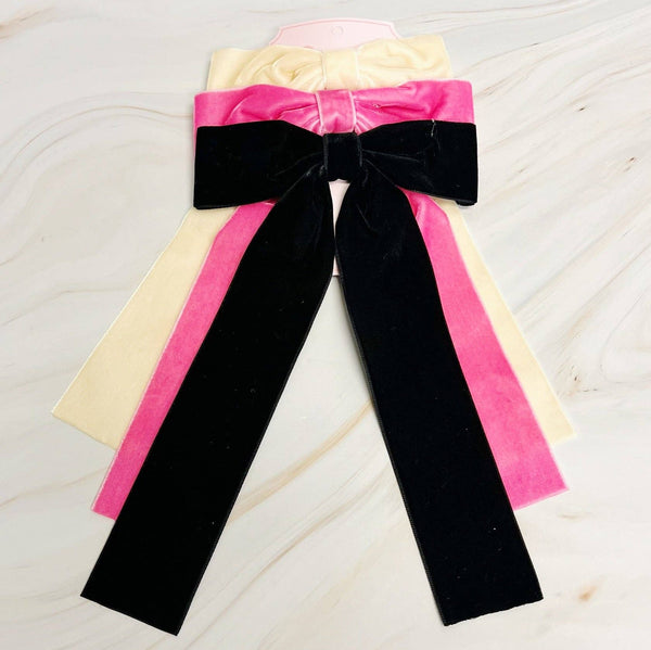 Simply Velvet Bow Hair Clip