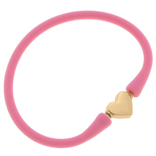 Bali Heart Bead Silicone Children's Bracelet