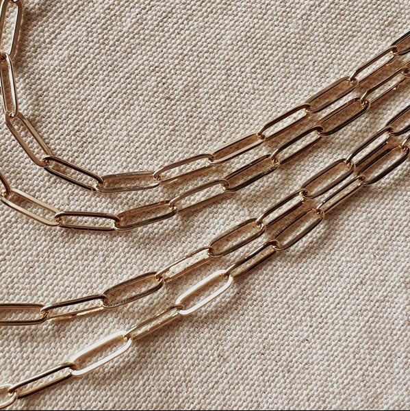 Classic Gold Paperclip Necklace