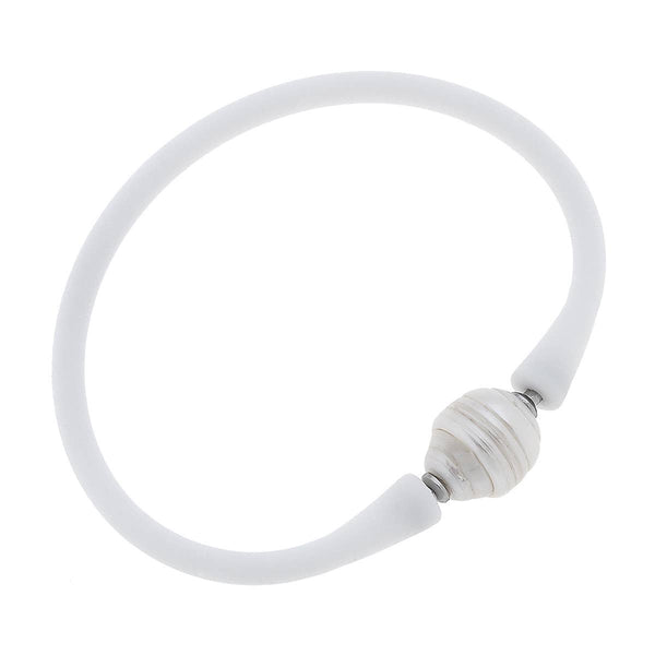 Bali Freshwater Pearl Silicone Children's Bracelet