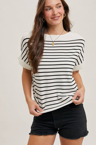 Striped Boatneck Sweater