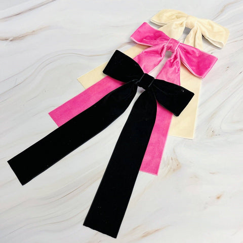 Simply Velvet Bow Hair Clip
