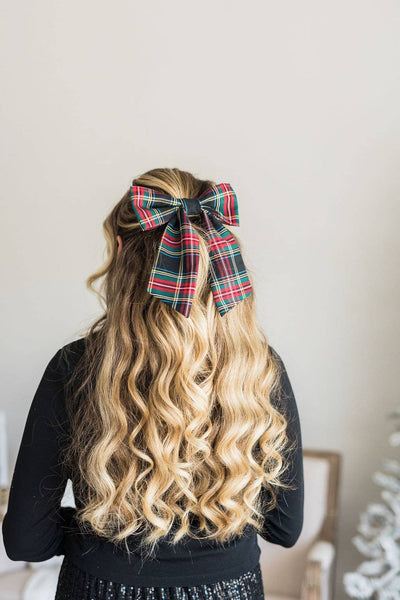 Tartan Lucy Bow Barrette
