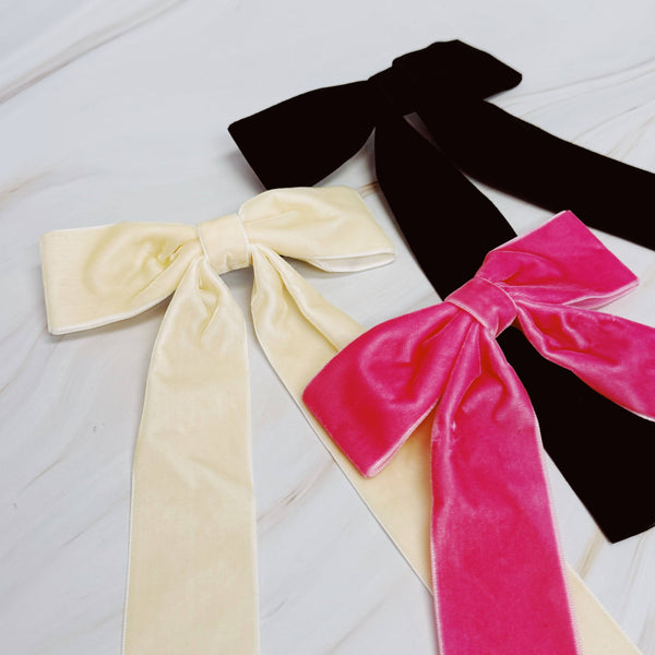Simply Velvet Bow Hair Clip