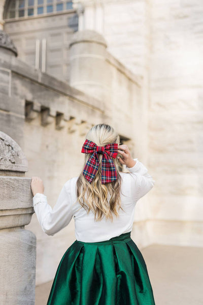 Tartan Lucy Bow Barrette