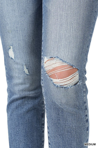 Distressed Skinny Jeans - Striped Pineapple Boutique