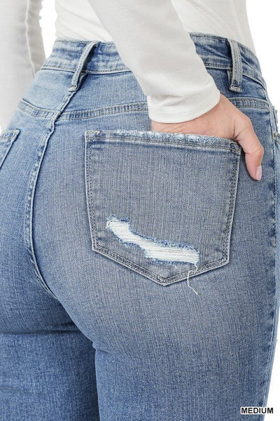Distressed Skinny Jeans - Striped Pineapple Boutique