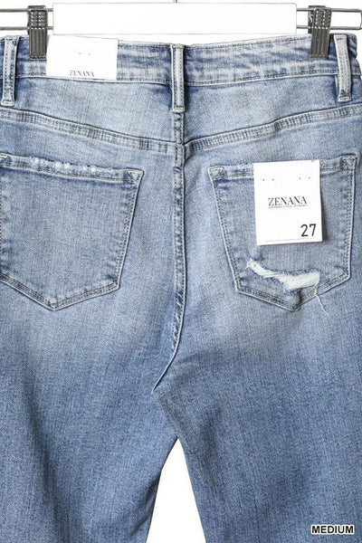 Distressed Skinny Jeans - Striped Pineapple Boutique