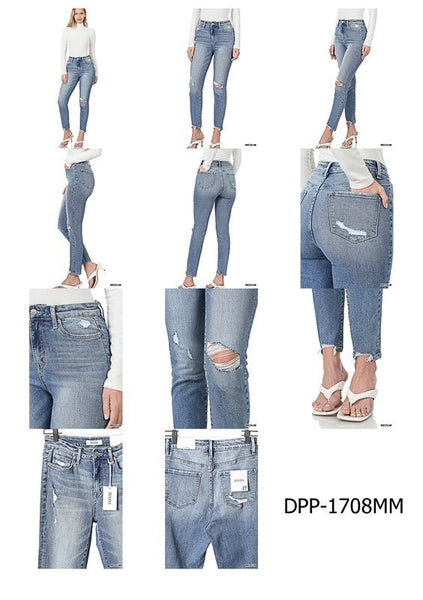 Distressed Skinny Jeans - Striped Pineapple Boutique
