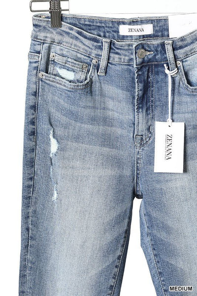 Distressed Skinny Jeans - Striped Pineapple Boutique