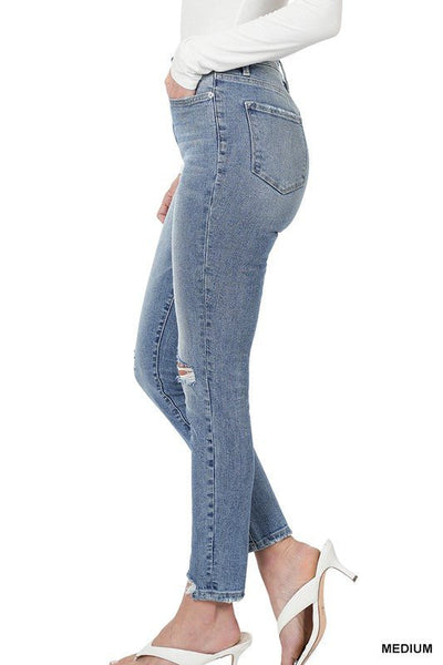 Distressed Skinny Jeans - Striped Pineapple Boutique
