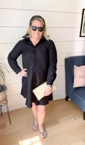 Grace Shirt Dress - Striped Pineapple Boutique