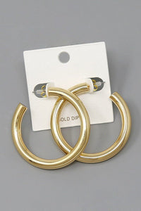 Hoop Earrings - Striped Pineapple Boutique
