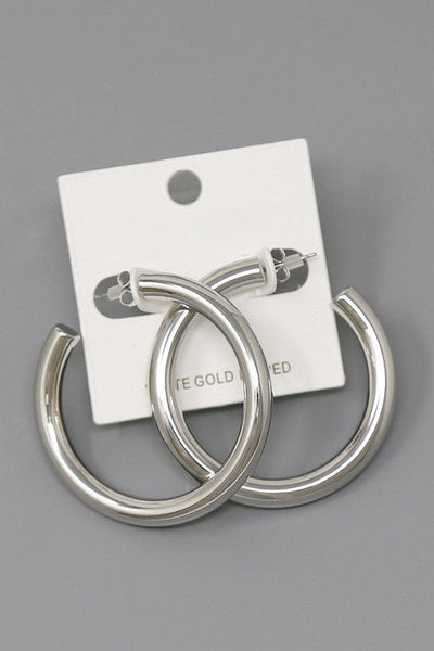 Hoop Earrings - Striped Pineapple Boutique