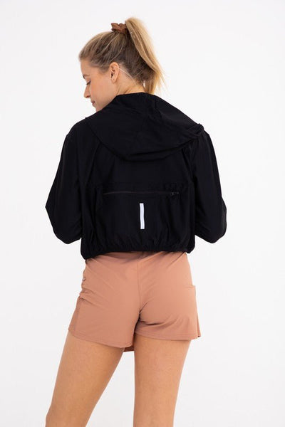 Packable Windbreaker with Hood - Striped Pineapple Boutique