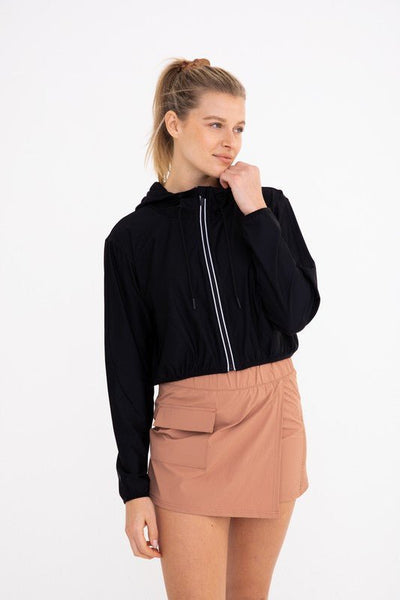 Packable Windbreaker with Hood - Striped Pineapple Boutique